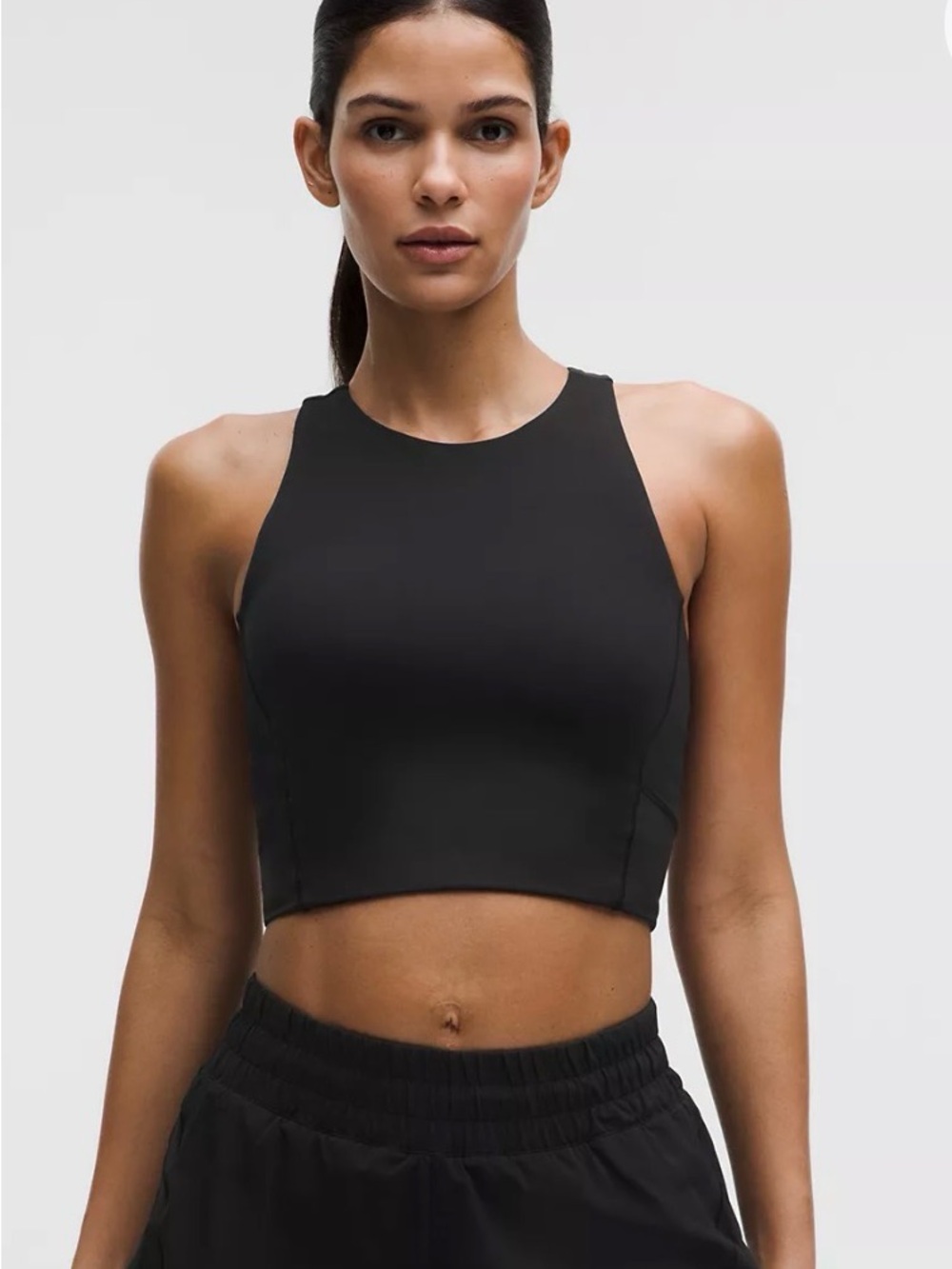 lululemon athletica Black Swift Speed Cropped Tank 10